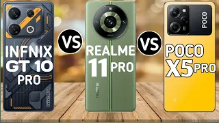 Infnix GT 10 Pro vs Realme 11 Pro vs Poco x5 Pro #tracnotech