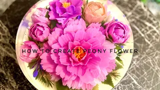 How to make 3D Jelly Peony(behind the scenes)