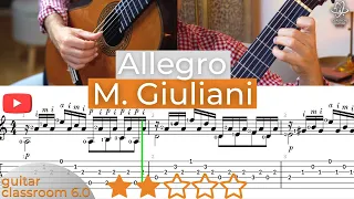 Giuliani: Allegro Op. 50 No. 13 - Free Classical Guitar Sheet Music & Tips