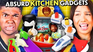 Adults & Teens Try Not To Try - Weird Kitchen Gadgets | #3