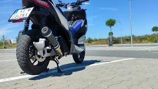 Aprilia SR GT 125 exhaust test 2