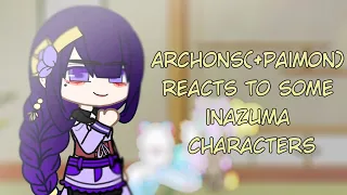 Archons and Paimon reacts to some Inazuma Characters [Genshin Impact Reacts] 4/5 (kinda short)