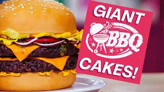 Giant Summer BBQ Cakes - Cheeseburger, Hot Dog and Chicken Wings!| How to Cake It With Yolanda GAMPP