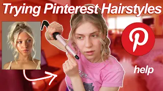 TRYING PINTEREST HAIRSTYLES so you don't have to