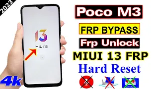 Poco M3 Hard Reset Frp Bypass 2023 | Miui 13 Without Pc | Poco M3 Reset Google Account Lock Miui 13