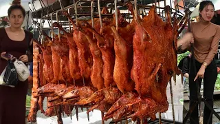 Cambodian Street Food @ Olympic Market You Should Try, Grilled Honey Duck, Pork Ribs & Intestine