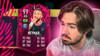 ESSA CARTA ATACANTE DO NEYMAR É APELONA DEMAIS MAAAS... FUT DRAFT FIFA 22