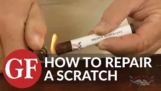 How to Repair A Scratch on a Stained Surface