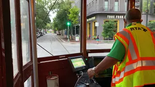 Riding New Orleans Regional Transit Authority Streetcar 460 On The St. Charles Streetcar Line
