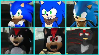 Sonic The Hedgehog Movie Shadow vs SONIC BOOM Uh Meow All Designs Compilation 2
