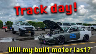 First TRACK DAY with my garage built engine, hopefully it doesnt blow up 🤞 | 240sx s14 rb25det