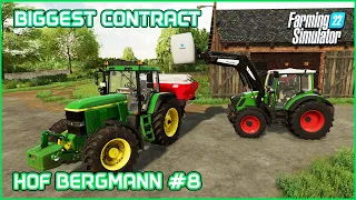 Completing Biggest Fertilize Contract, Planting Oat - Hof Bergmann #8 Farming Simulator 22