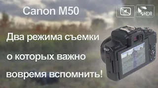 Canon M50 - два простых режима съемки, о которых важно вовремя вспомнить!