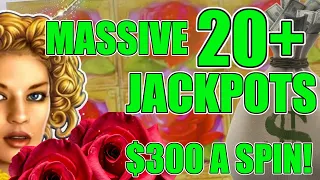 OVER 20 JACKPOTS! 🤑 HIGH LIMIT $300 GOLDEN GODDESS SPINS IN VEGAS!