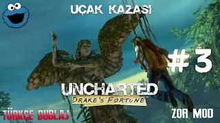 UÇAK DÜŞTÜ! | Uncharted 1: Drake's Fortune Bölüm 3 - Uçak Kazası | Türkçe Dublaj