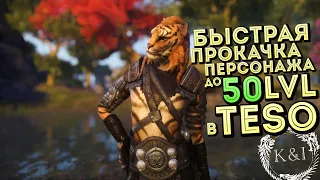 БЫСТРАЯ ПРОКАЧКА персонажа до 50 УРОВНЯ | TESO (2017)