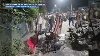 3 sasakyan, inararo ng kotse; 17-anyos na driver, patay; 9 sugatan | Saksi