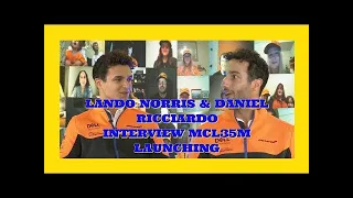 LANDO NORRIS & DANIEL RICCIARDO MCLAREN F1 TEAM LAUNCHING MCL35M 2021