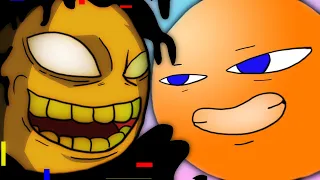 SLICED But it's Annoying Orange vs Corrupted Annoying Orange I Come learn with Pibby l FNF Animation