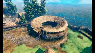 Valheim Sheltered Battle Arena Build