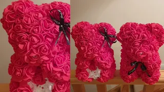 DIY rose  teddy bear  step by step