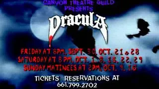 SCVNonprofit.org 10/29/2011 Dracula at Canyon Theatre Thru Oct. 29