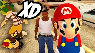 volví a jugar GTA San Andreas con MODS XD