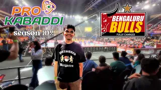 Watching Bengaluru Bulls match Live at stadium | PRO KABADDI SEASON 10