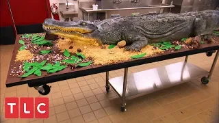 Making a 14-Foot Alligator Cake! | Cake Boss