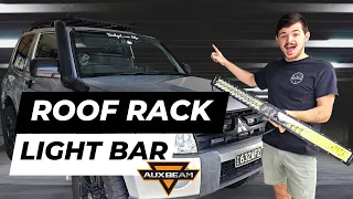 How to install a LED Light Bar to your Roof rack! / Auxbeam 5dPro 32"