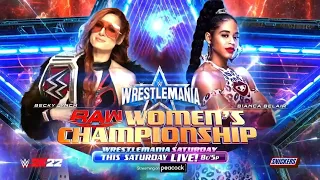 WWE 2K22: Becky Lynch VS Bianca Belair