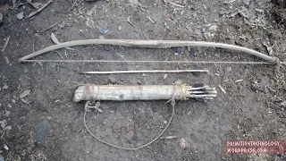 Примитивные технологии: лук и стрелы Primitive Technology Bow and Arrow