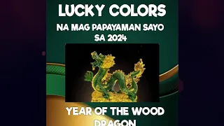 Lucky colors na magpapayaman sa 12 animal zodiac sa 2024 year of the Dragon #astrology #horoscope