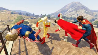 GTA V - Best Extreme Ragdolls And Fails V.20 ( Superman Vs Saitama Vs Homelander Vs Omni-Man )