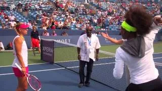 2012 Western & Southern Open Coin Toss -- Angelique Kerber vs. Serena Williams, 08.17.2012