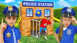 Dana & Danny pretend play police squad adventures