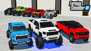 THE SICKEST TRUCK COLLECTION EVER??? (LIFTED TRUCKS) | FS22