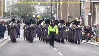 Band of the Welsh Guards in Windsor 27 Jan 2024