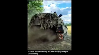 Ukraine war footage-86, German Panzerhaubitze (PzH) 2000 self-propelled gun goes hunting