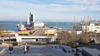 Одесса. Приморский бульвар, Потемкинская лестница, Морской вокзал. Дюк Де Ришелье
