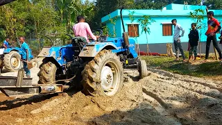 While cutting soil with a tractor, he wheel has to spend a long time under the soil ,#tractor_video