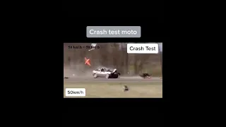 CRASH TEST MOTO 50KM/H