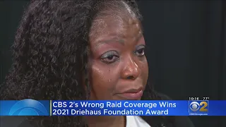 CBS 2's Coverage Of Wrong Raid On Anjanette Young's Home Wins 2021 Driehaus Foundation Award