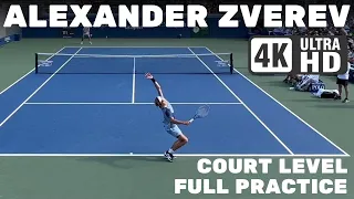 Alexander Zverev | Court Level Practice [2023 US Open]