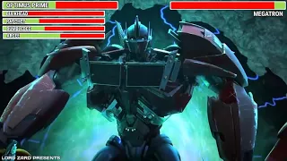 Autobots Vs Megatron Full fight WITH HEALTHBARS