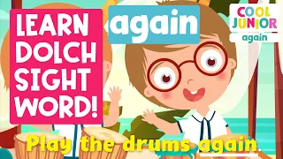 Phonics | Sight Words Songs! | Sight Word “again” (Level 3A-2) | by Cool Junior Phonics