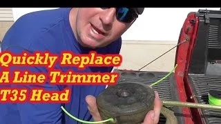 How to Change a Husqvarna Line Trimmer Head- T25, T35