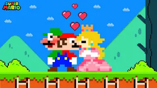 Super Mario Bros. but Mario and Luigi are STUCK Together | Game Animation