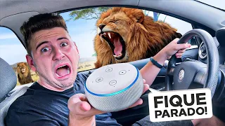 A ALEXA DECIDE PARA ONDE NÓS VAMOS DE CARRO!