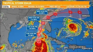 Live update | Hurricane tracker: Tropical Storm Idalia forecast to become major hurricane